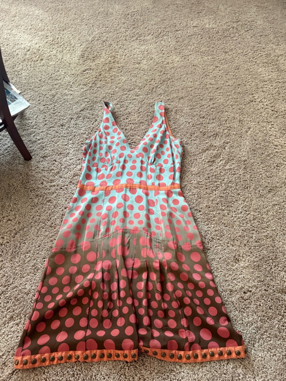 Plenty by Tracy Reese Coral Polka Dot Midi Dress on Mint